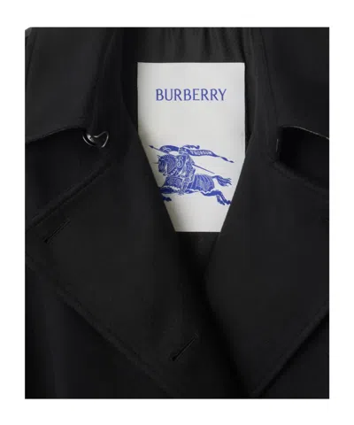 Burberry Fitzrovia Double-breasted Belted Trench Coat In Blue