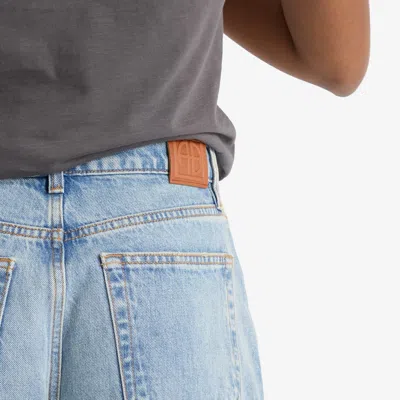 Anine Bing Heath Faded Jeans In Blue