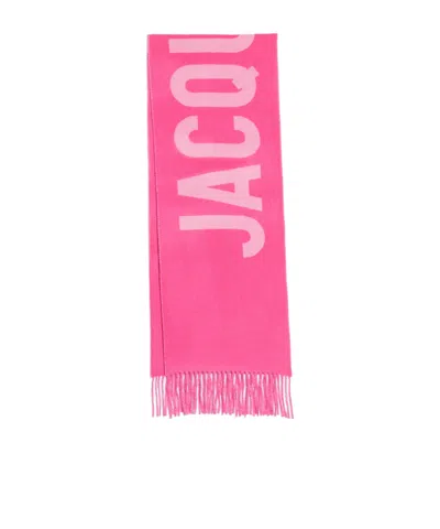 Jacquemus Fringed Ends Wool Blend Scarf
