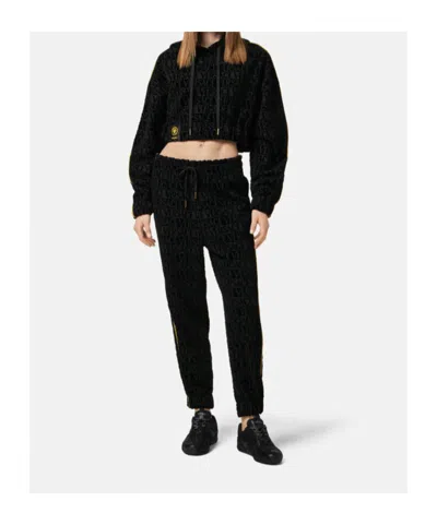 Versace Drawstring Cropped Hoodie