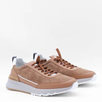 Brunello Cucinelli Low Top Sneakers Contrast Sole In Neutral