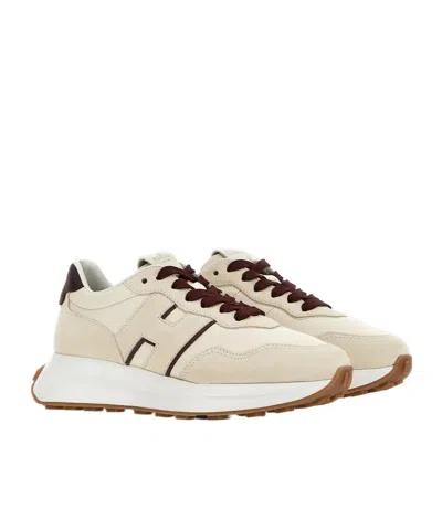 Hogan Low Top Sneakers Sole Contrasting In Transparent