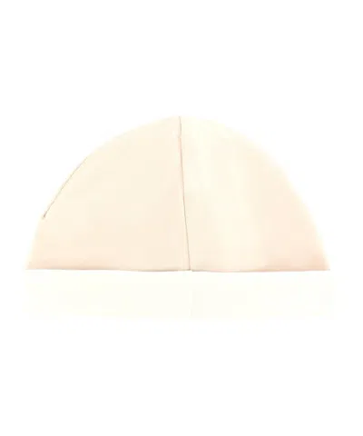 Fendi Hat, Long-sleeved Bodysuit And Bib Set In Brown