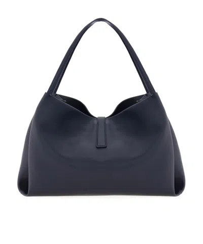 Ferragamo Large Olive Green Leather Tote Bag Women