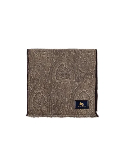 Etro Paisley-pattern Fringed Scarf