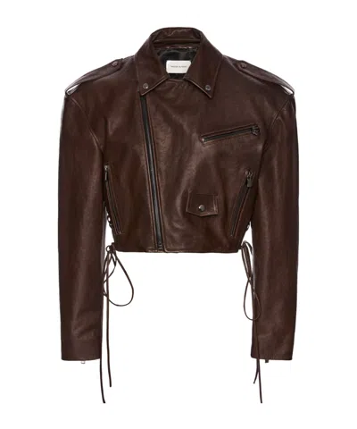 Magda Butrym Cropped Biker Jacket