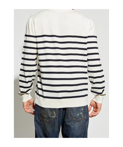 Dsquared2 Long Sleeve Polo Shirt In White