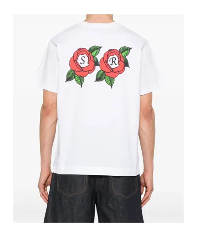 Simone Rocha Cluster Rose Logo Print T-shirt In White