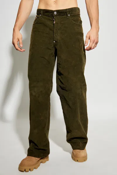 Dsquared2 Belt Loop Track Pants In Green