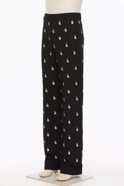 Valentino Belt Loops Slacks In Black