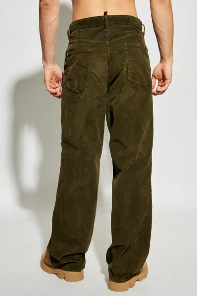 Dsquared2 Belt Loop Track Pants In Green