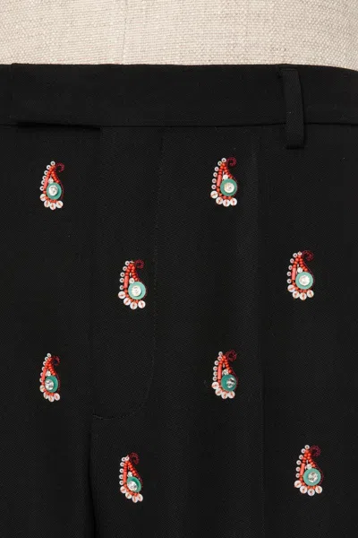 Valentino Belt Loops Slacks In Black