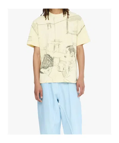 Jw Anderson Printed T-shirt In Yellow