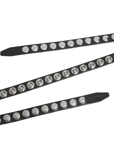 Dsquared2 Belt With Rivet Decoration In Black