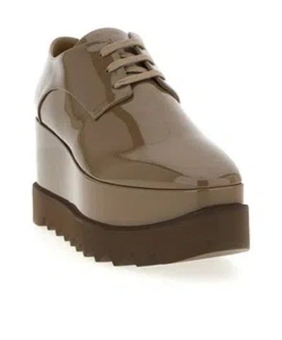 Stella Mccartney Stellabration Capsule Monocrome Elyse Wedges In Brown