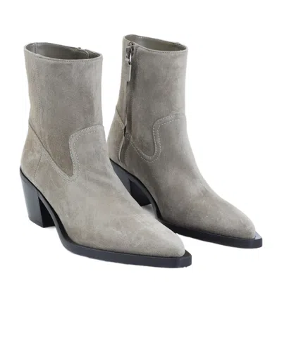 Stuart Weitzman 60mm Suede Pointed-toe Heeled Cowboy Boots