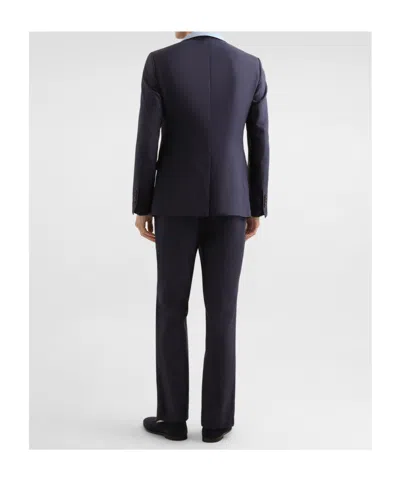Dolce & Gabbana Single-breasted Silk-blend Gabardine Taormina Jacket In Blue