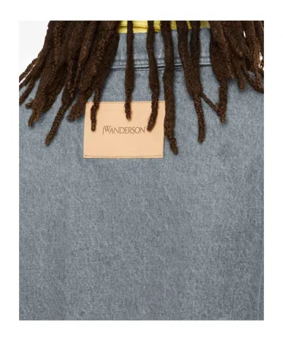 Jw Anderson Patch Pocket Rugby Shirt In Gray