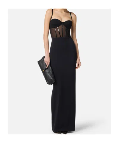 Elisabetta Franchi Strapless Corset Dress