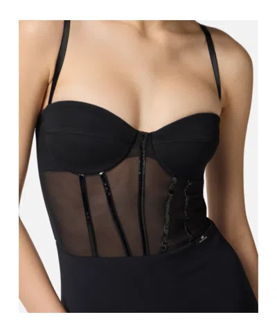 Elisabetta Franchi Strapless Corset Dress