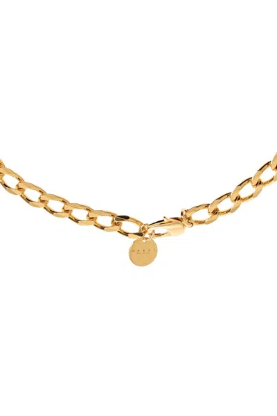 Marni Chain-link Brass Necklace