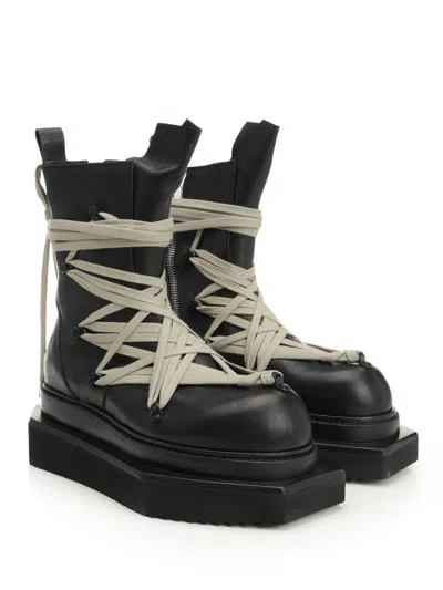 Rick Owens Megalace Turbo Cyclops Boot Boots Black In Black