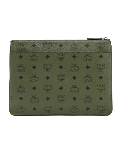 Mcm Crossbody Pouch In Visetos Original