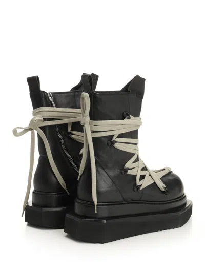 Rick Owens Megalace Turbo Cyclops Boot Boots Black In Black