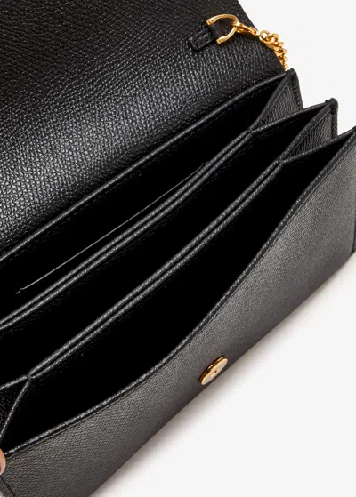 Valentino Vlogo Signature Chain Wallet In Black