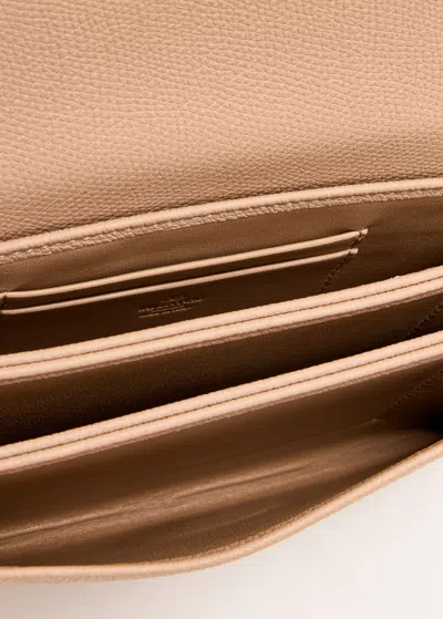 Valentino Vlogo Signature Chain Wallet In Brown
