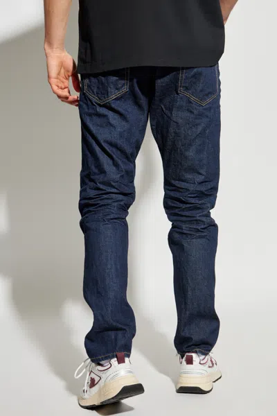Dsquared2 Belt Loop Denim Trousers In Blue