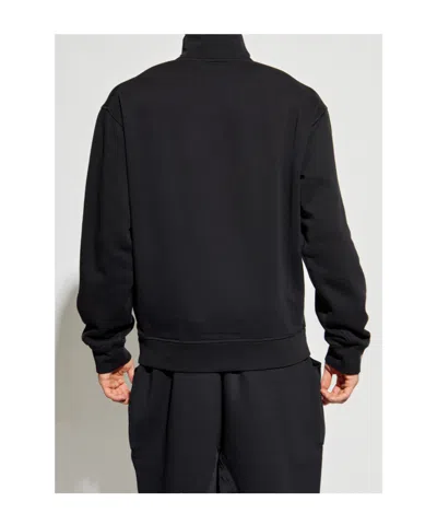 Dsquared2 Logo-embroidered Zip-up Sweatshirt In Black