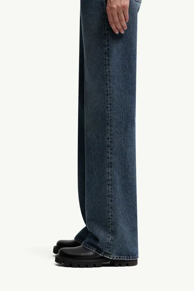 Moncler Jeans With Belt Loops In Blue
