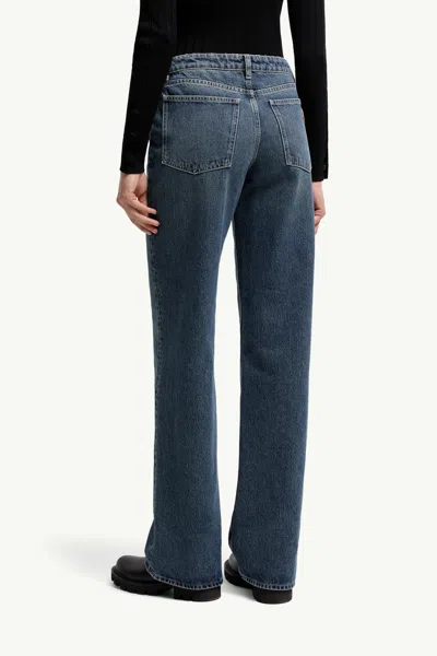 Moncler Jeans With Belt Loops In Blue