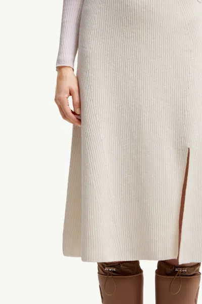 Moncler Jupe Midi En Laine Et Cachemire In Neutral