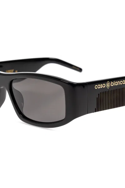 Casablanca Rectangular Sunglasses In Black