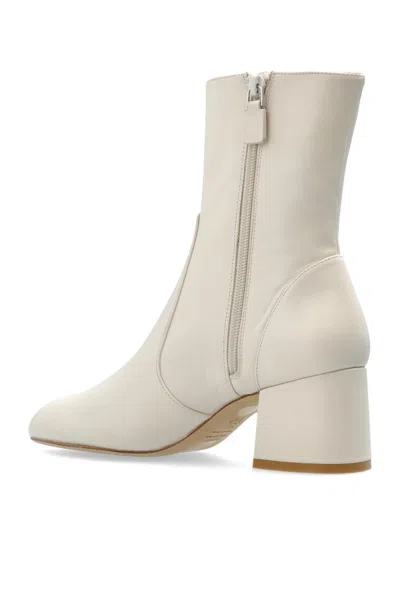 Stuart Weitzman 60mm Leather Heeled Boots In White