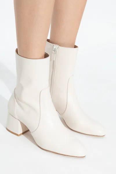 Stuart Weitzman 60mm Leather Heeled Boots In White