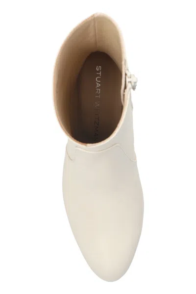 Stuart Weitzman 60mm Leather Heeled Boots In White