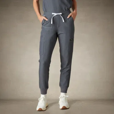 Members Only Valencia Jogger Scrub Pants For Women In Gray