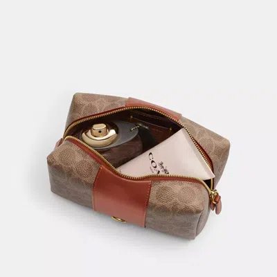 Coach Essential Cosmetic Pouch In Signature Canvas