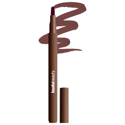 Huda Beauty Lip Contour Lip Stain For 12-hour Wear Rich Brown 0.03 Oz/1 ml