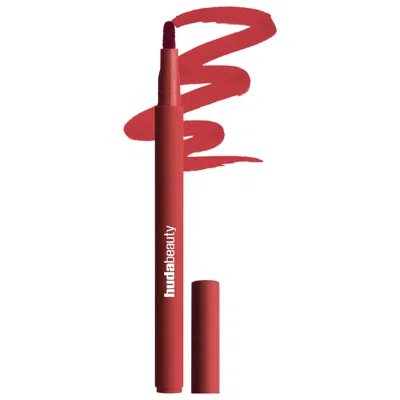 Huda Beauty Lip Contour Lip Stain For 12-hour Wear Cherry Red 0.03 Oz/1 ml
