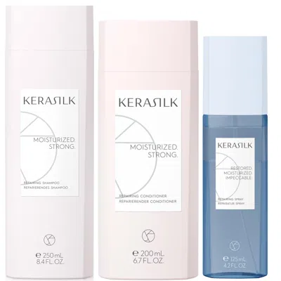 Kerasilk Ultimate Repair Bundle Shampoo, Conditioner And Repairing Spray