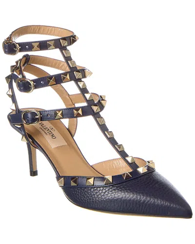 Valentino Rockstud Leather Slingback Pumps