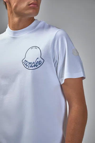 Moncler Men Logo Cotton T-shirt White