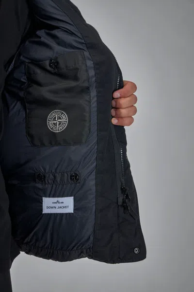 Stone Island Crickle Reps Bomber In Black