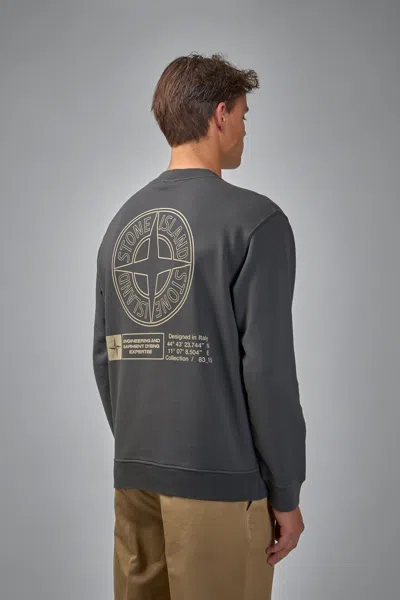 Stone Island Sweatshirt With Industrial Flow Print