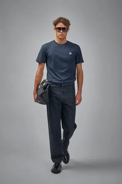 Stone Island Compass Badge T-shirt In Blue