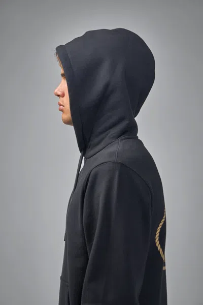 Burberry Black Sweatshirt With Ekd Embroidery On The Front And Logo Print On The Rear In Cotton Man